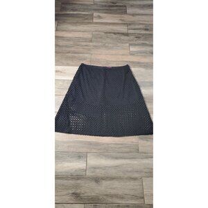 JESSICA LONDON MAXI SKIRT BLACK POLY/COTTON SIZE 26